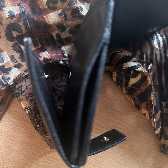 GUCCI Blondie Black Calf Leather Tri-Fold Wallet VTG Y2K Italy luxury designer - Picture 10 of 12